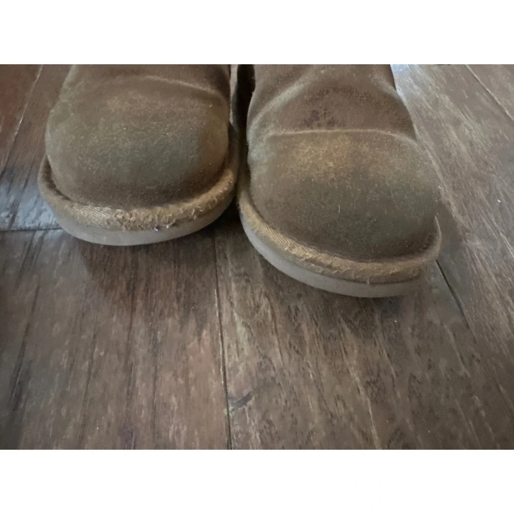 UGG Australia Women's‎ Cambridge Knit Cuff Boots Chestnut Suede & Tan Size 6